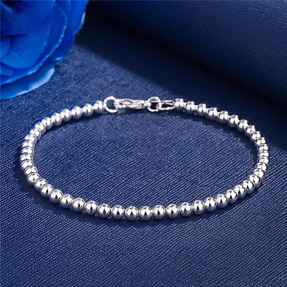 Elegant 925 Sterling Silver Bracelet Charm Chain Bracelet Bangles Classic Tennis - Picture 5 of 6